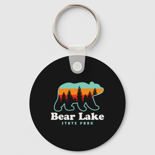 Bear Lake State Park Camping Utah Hiking  Key Ring (Front)