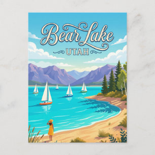 Bear Lake State Park USA Postcard