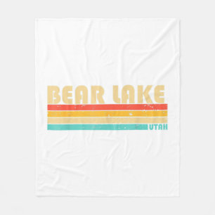 BEAR LAKE UTAH Fun Fishing Camping Summer Fleece Blanket
