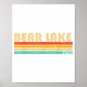 BEAR LAKE UTAH Fun Fishing Camping Summer  Poster
