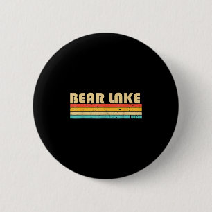 Bear Lake Utah Funny Fishing Camping Summer  6 Cm Round Badge