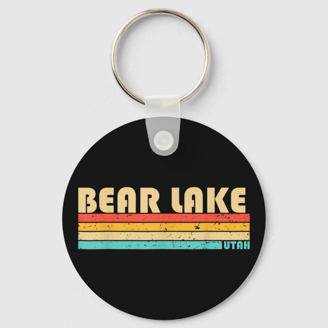Bear Lake Utah Funny Fishing Camping Summer  Key Ring (Front)