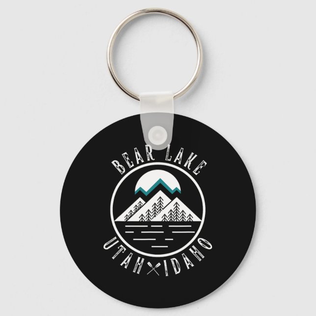 Bear Lake Utah Idaho Camping Boating  Key Ring (Front)