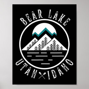 Bear Lake Utah Idaho Camping Boating Poster