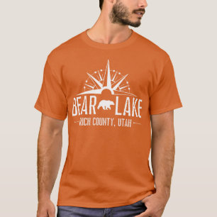 Bear Lake Utah Mountain Skiing Hiking Fishing Boat T-Shirt