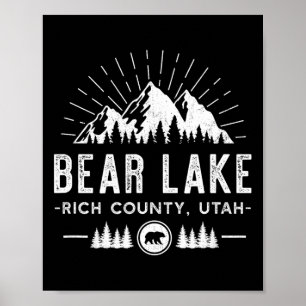Bear Lake Utah - Mountain Skiing Hiking Fishing Poster