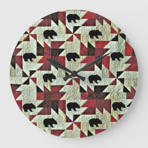 Bear Large Clock