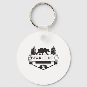 Bear Lodge Wyoming Wildlife Bear Hiking Camping Sk Key Ring