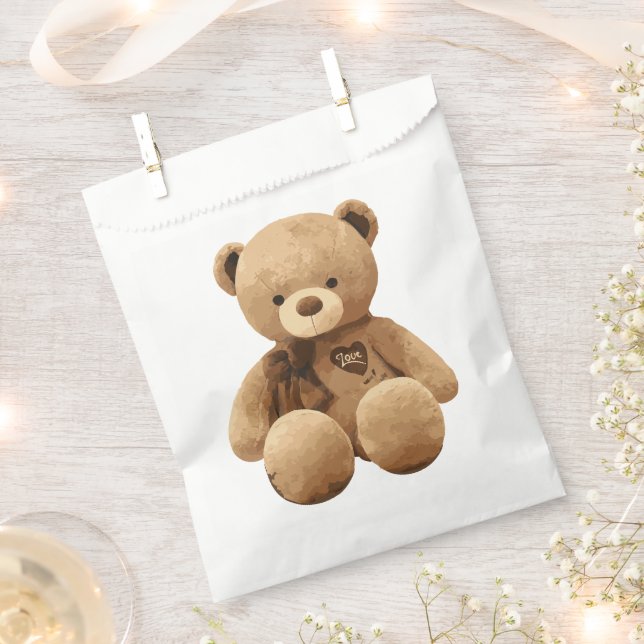 Bear Love Favour Bags (Clipped)