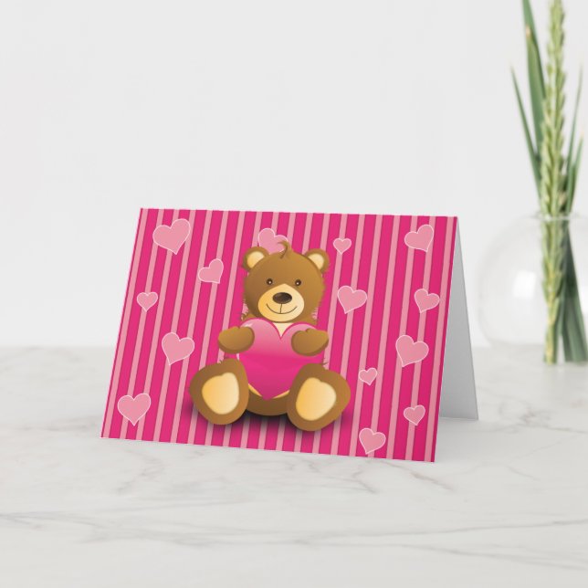 Bear Love Greeting Card (Front)