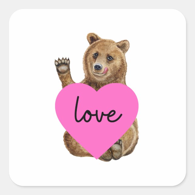 Bear Love sticker (Front)