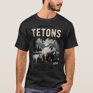 Bear Lovers Queen Of The Tetons Grizzly 399 Nation T-Shirt
