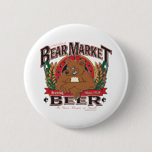 Bear-Market-Beer 6 Cm Round Badge