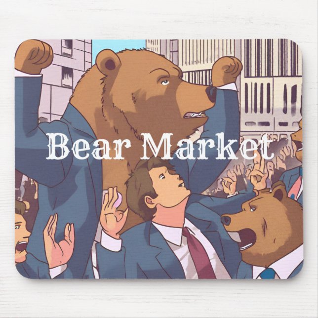 Bear Market Mouse Pad (Front)