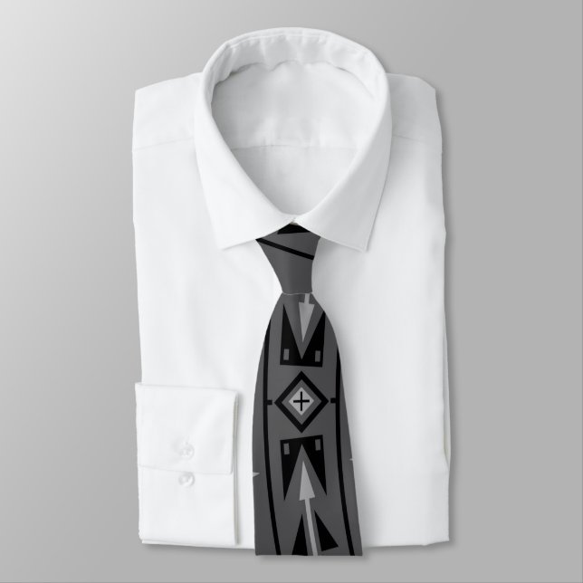 Bear Medicine Grey Tie (Tied)