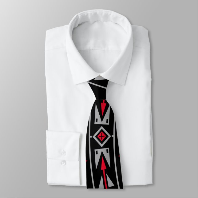 Bear Medicine Red Tie (Tied)