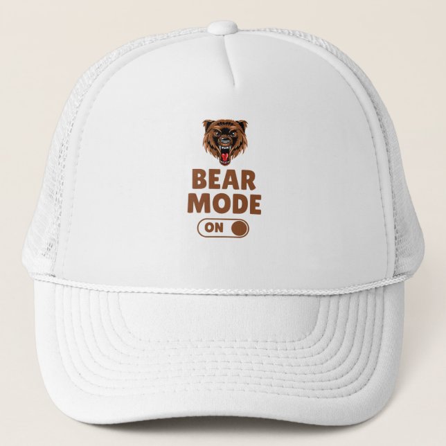 Bear Mode On Trucker Hat (Front)