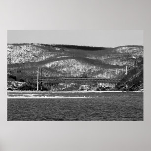 Bear Mountain Bridge B/W Poster