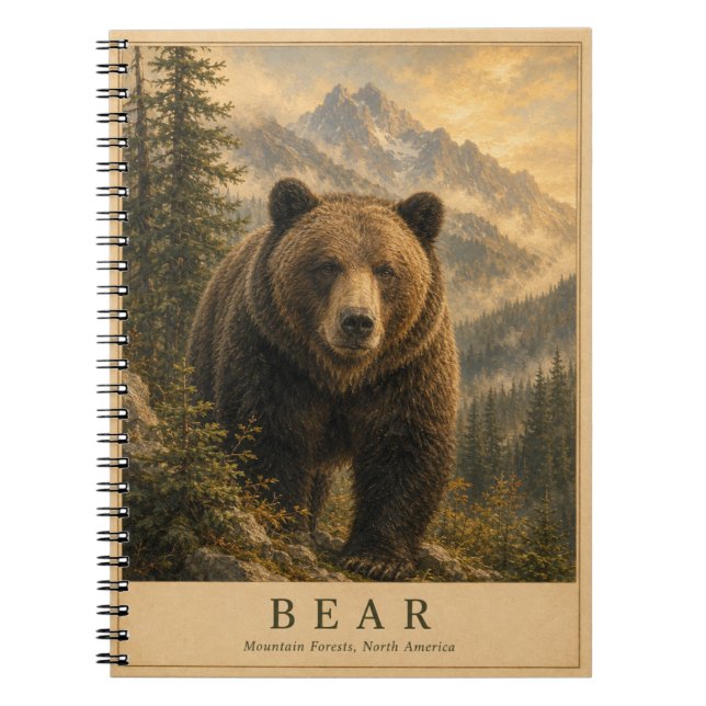 Bear Mountain Forests VINTAGE Notebook (Front)