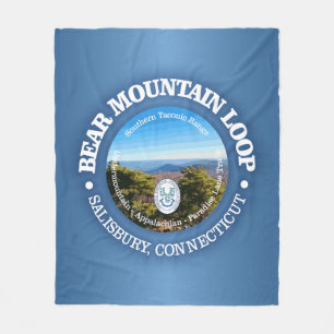 Bear Mountain Loop (rd) Fleece Blanket