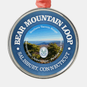 Bear Mountain Loop (rd) Metal Tree Decoration