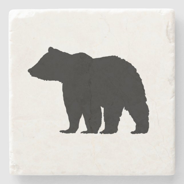 Bear Mountain Marble Stone Coaster (Front)