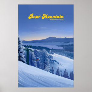 Bear Mountain Ski Resort Travel Poster