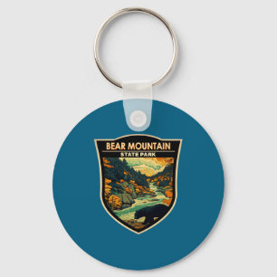 Bear Mountain State Park New York Travel Vintage  Key Ring