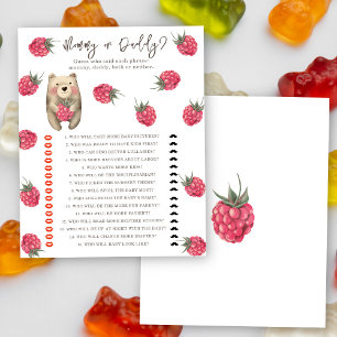 Bear - mummy or daddy baby shower game