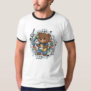 Bear Musician making music T-Shirt