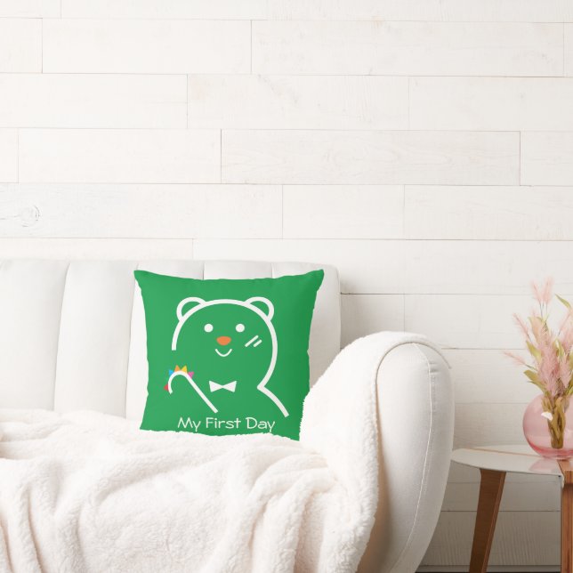 Bear My First Day  Cushion (Couch)