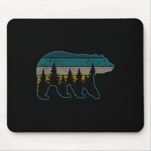 Bear Nature Grizzly Brown Black Bear Hiking Huntin Mouse Pad