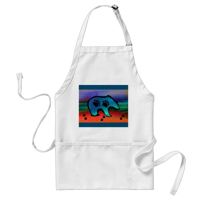 Bear Northern Lights Spirit Bear Standard Apron (Front)