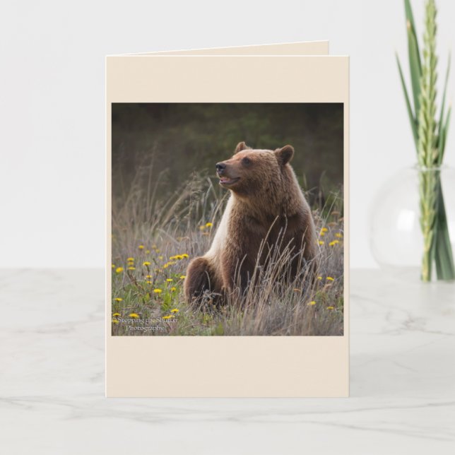 Bear Note Card - blank (Front)