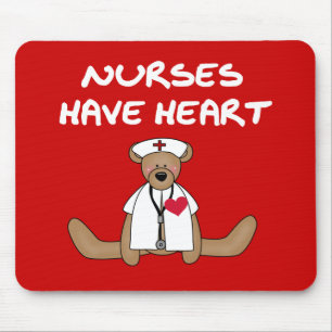 Bear Nurses Have Heart T-shirts and Gifts Mouse Pad