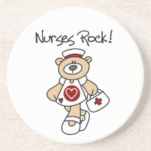Bear Nurses Rock T-shirts and Gifts Coaster