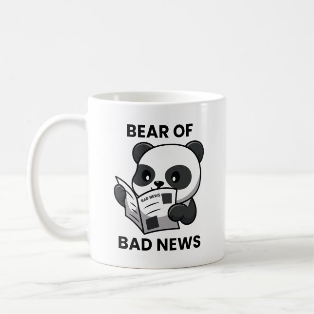 Bear Of Bad News Coffee Mug (Left)