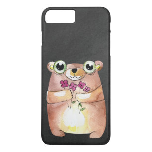 bear on chalkboard Case-Mate iPhone case