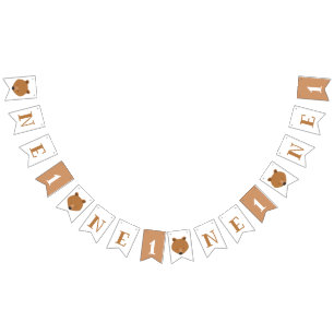 Bear One First Birthday Bunting