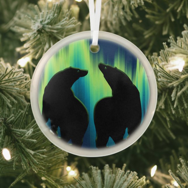 Bear Ornament Personalised Aurora Bears Decoration (Insitu)