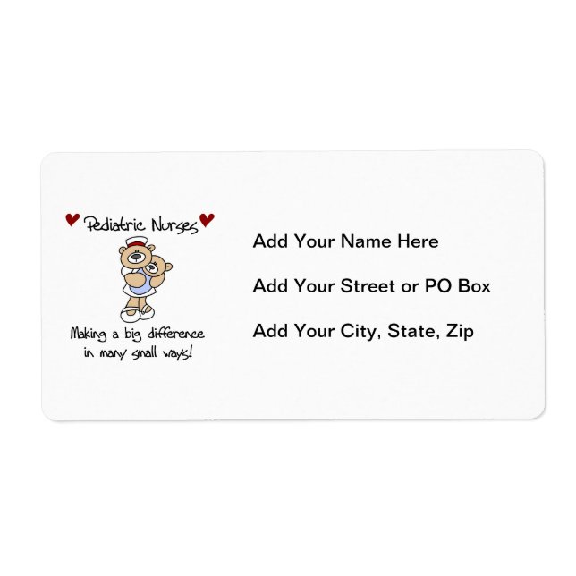 Bear Paediatrics Nurses T-shirts and Gifts (Front)
