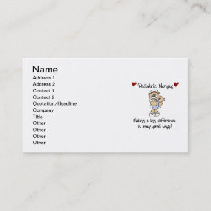 Bear Paediatrics Nurses T-shirts and Gifts Business Card
