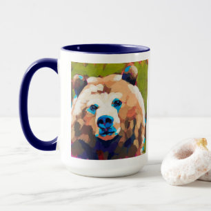 Bear Painting - Gift for Animal Lovers Mug