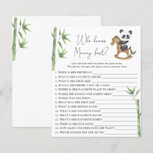 Bear Panda Who knows Mummy best