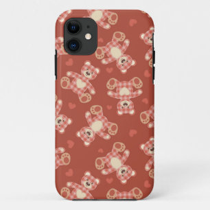 bear patchwork pattern iPhone 11 case