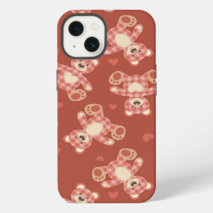 bear patchwork pattern iPhone 13 case