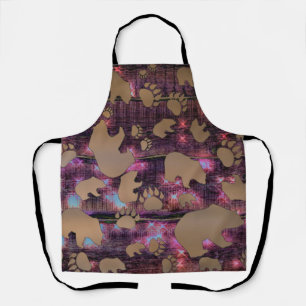 Bear Pattern Apron