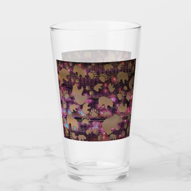 Bear Pattern Glass (Front)