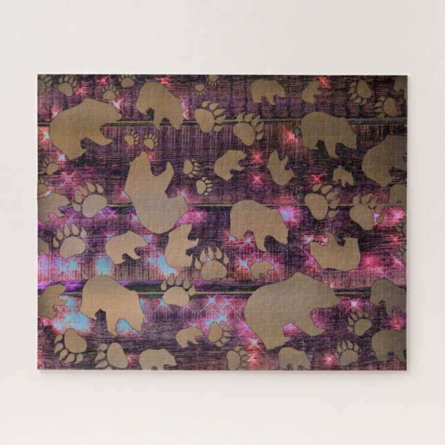 Bear Pattern Jigsaw Puzzle (Horizontal)