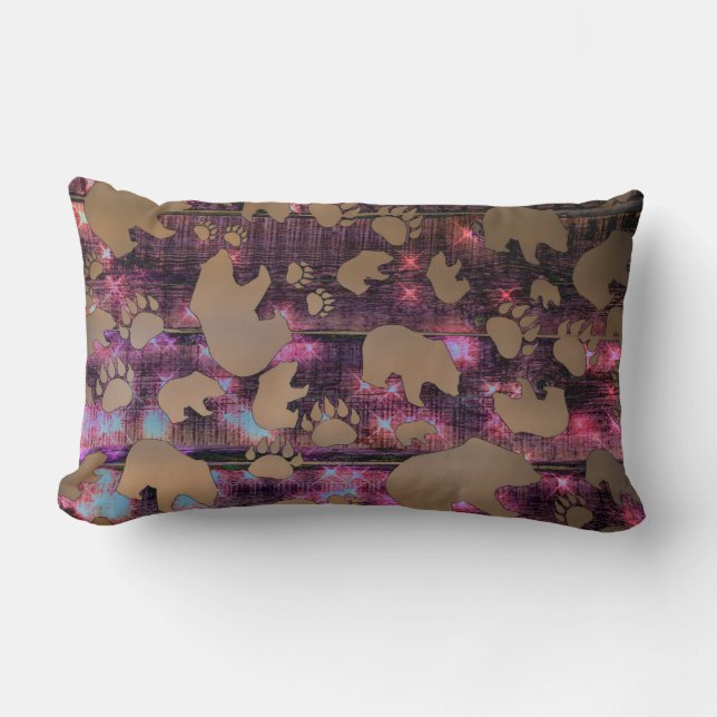 Bear Pattern Lumbar Cushion (Front)